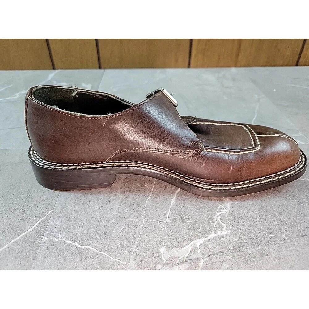 Donald J Pliner Kenzie Monk‎ Strap Buckle Mens Size 8 M I20